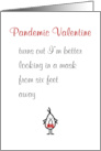 Pandemic Valentine A Funny Be My Valentine Poem From Him card