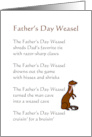 Father’s Day Weasel A Funny Poem For Dad card