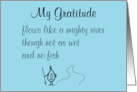 My Gratitude A Funny Thank You Poem card
