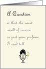 A Question A Funny Congratulations Poem For Her card