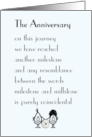 The Anniversary A Funny Wedding Anniversary Poem For Your Spouse card