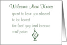 Welcome New Knees A Funny Knee Replacement Poem card