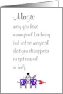 Magic A Funny Happy Birthday Poem card