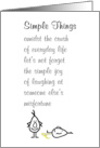 Simple Things A Funny Thinking Of You Poem card