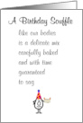 A Birthday Souffle A Funny Happy Birthday Poem card