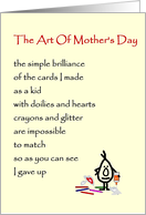 The Art Of Mother’s Day, A Funny Mother’s Day Poem card