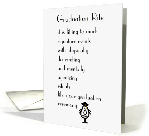 Graduation Rite card (1048117)