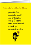 World’s Best Mom card