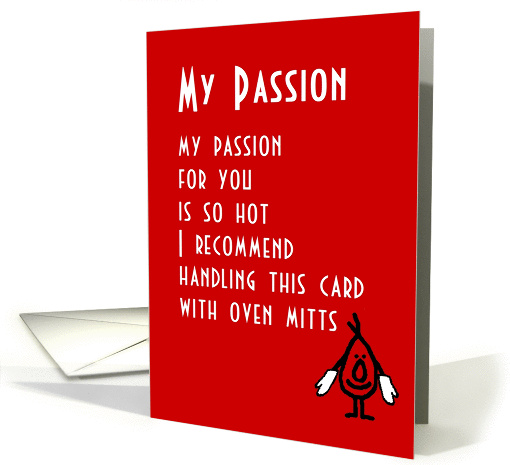 My Passion - a (funny) Valentine Poem card (1162134)