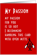 My Passion - a (funny) Valentine Poem card