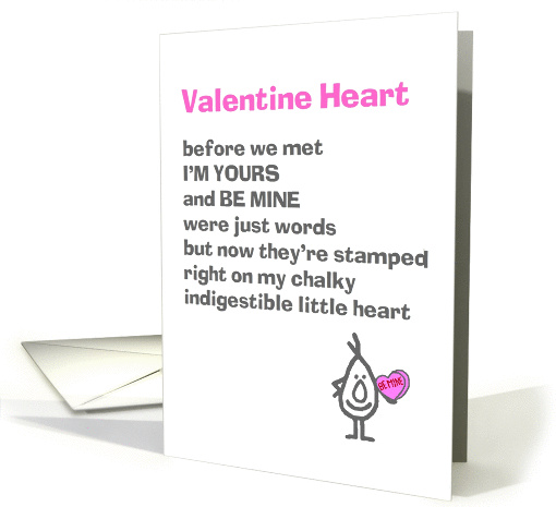 Valentine Heart - a (funny) Valentine Poem card (1162160)