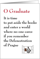 O Graduate - a quirky graduation poem card
