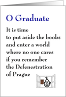 O Graduate - a quirky graduation poem card