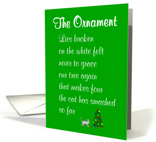 The Ornament - a funny Christmas poem card (1191230)