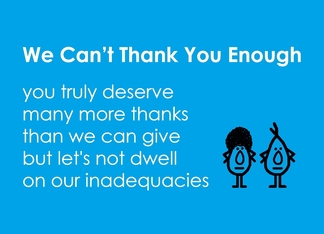 We Can't Thank You...