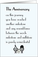 The Anniversary - A funny Wedding Anniversary Poem card