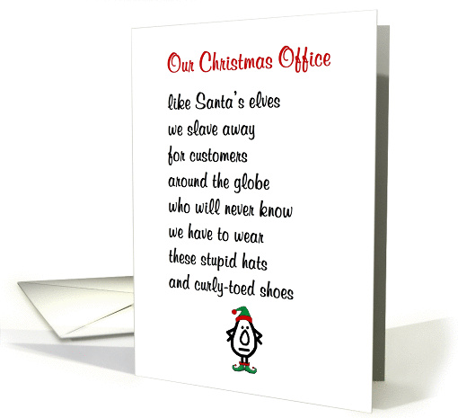 Our Christmas Office - a funny Christmas Poem for... (1305178)