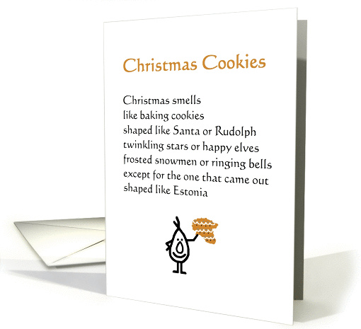 Christmas Cookies - a funny Christmas poem card (1319284)