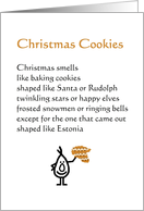 Christmas Cookies - a funny Christmas poem card