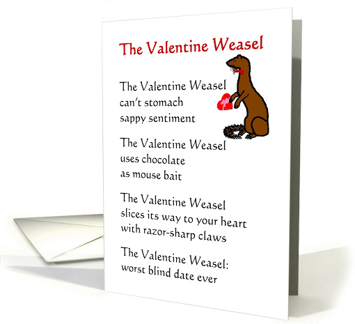 The Valentine Weasel - a funny poem for your Valentine card (1352804)