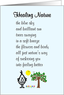 Healing Nature - a funny get well poem card