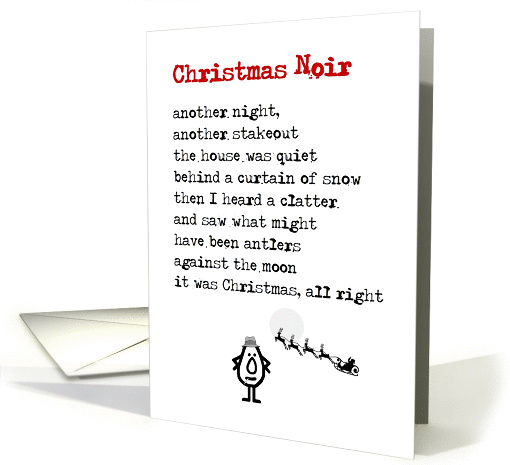 Christmas Noir - a funny Christmas poem card (1390350)