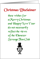 Christmas Disclaimer...