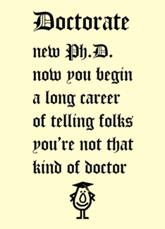 Doctorate - a funny...