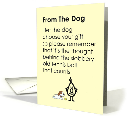 From The Dog - a funny happy birthday poem card (1467348)