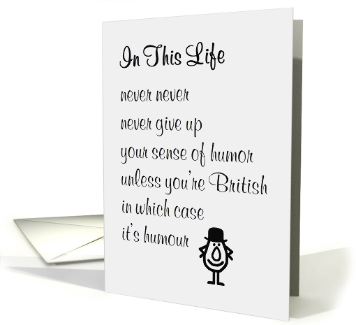 In This Life - a funny thinking of you poem card (1482232)