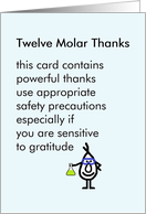 Twelve Molar Thanks ...