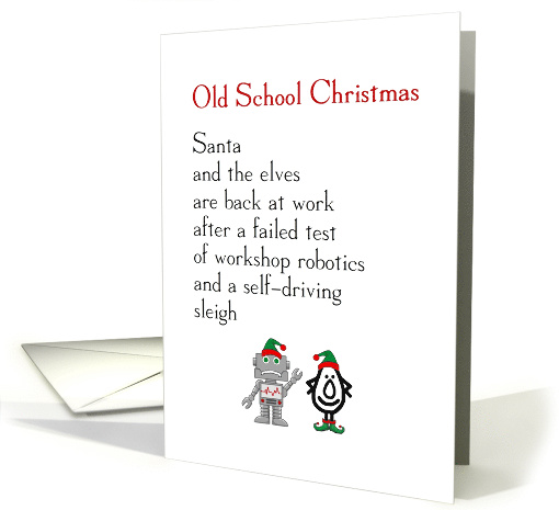 Old School Christmas - a funny Merry Christmas poem card (1503514)