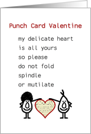 Punch Card Valentine...