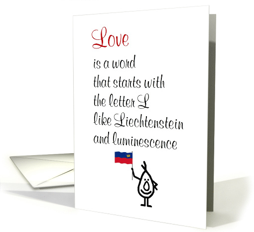 Love  a funny thinking of you poem card (1535996)