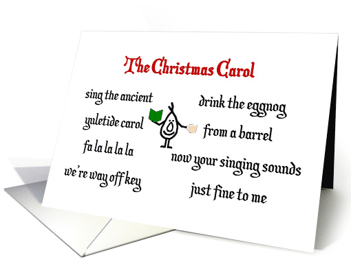 The Christmas Carol - A Funny Merry Christmas Poem card (1541094)