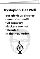 Dystopian Get Well - A Funny Get Well Soon Poem card