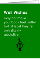 Bad Back Well Wishes, A Hope Your Back Feels Better Soon Poem card