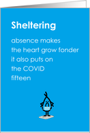 Sheltering A Funny Thinking Of You Poem In The Days of COVID-19 card