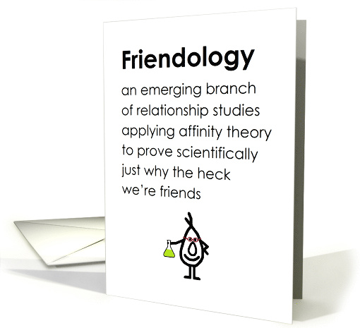 Friendology A Funny Thinking Of You Poem For A Friend card (1637248)