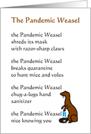 The Pandemic Weasel A Funny Thinking Of You During The Pandemic Poem card