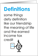 Definitions A Funny Thinking Of You Poem card