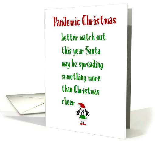Pandemic Christmas A Funny Merry Christmas Poem card (1659072)
