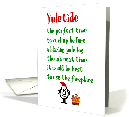 Yuletide A Funny Merry Christmas Poem card (1659952)