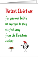 Distant Christmas A Funny Merry Christmas Poem During COVID card