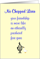 No Chopped Liver A...