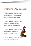 Father’s Day Weasel A Funny Poem For Dad card