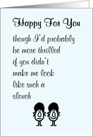Happy For You A Funny Congratulations Poem card