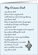 My Dream Dad A Funny Father’s Day Poem for Dad card