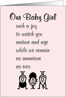 Our Baby Girl A...