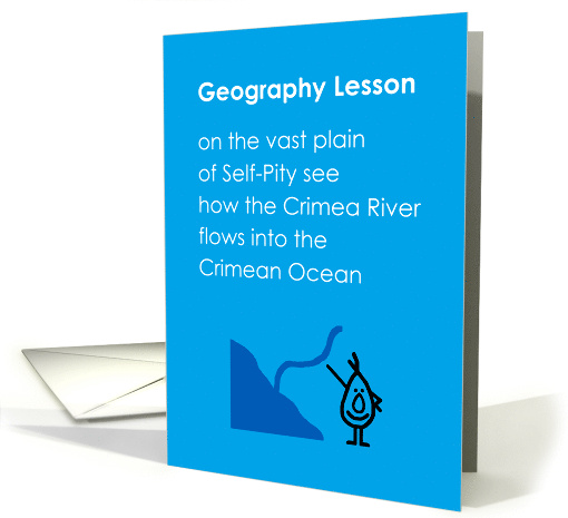 Geography Lesson A Funny Thinking Of You Poem card (1707022)